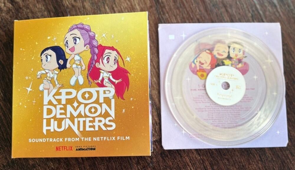 K-Pop Demon Hunters Netflix Soundtrack 7" Clear Vinyl Record Your Idol Saja Boys